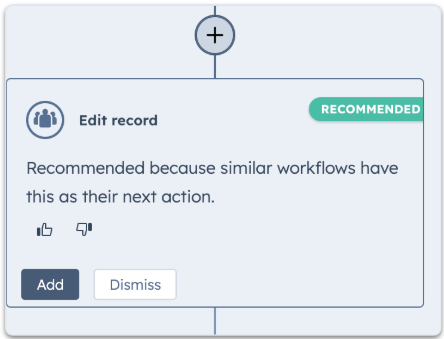 recommended action