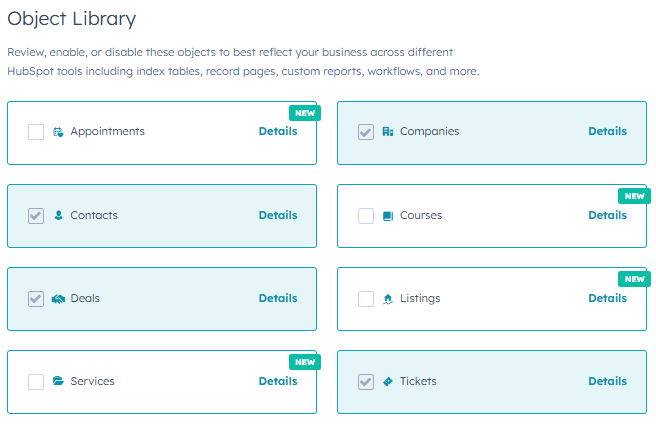 updated object library